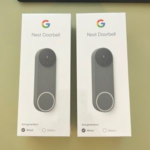 Google nest smart doorbells set of 2 wired